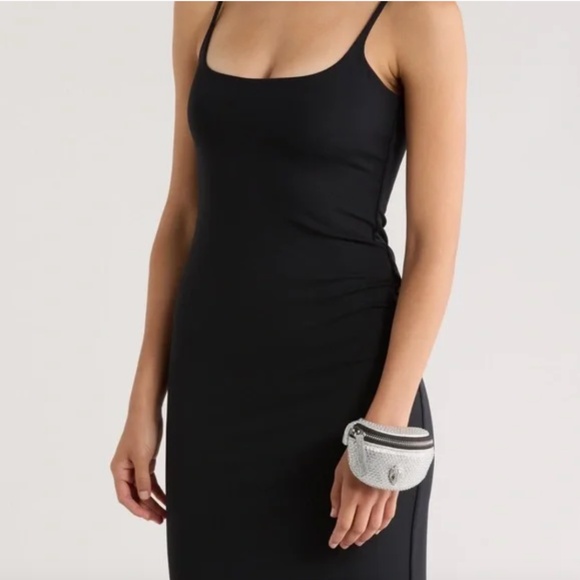 Kurt Geiger Silver Metallic Rhinestone Kensington Wristlet - Picture 4 of 6